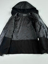 Vintage Paul Marcia Black Hooded Leather Jacket (L)