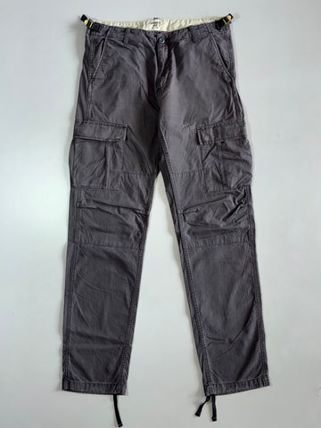 Carhartt WIP Grey Ripstop Cargo Pants (W:34|L:44)