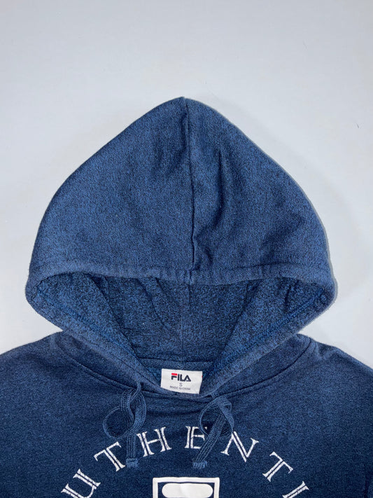 Fila Authentic Logo Hoodie Navy Blue (M)