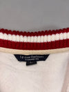 I.P. Zone Outfitters "Asia Lounge" Sherpa Fleece Varsity Zip Jacket – Cream/Red (L)