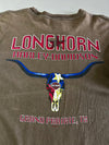 Vintage Harley-Davidson Longhorn Grand Prairie TX Brown Long Sleeve Tee  (XL)