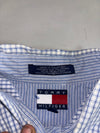 Tommy Hilfiger | Vintage Blue Gingham Check Short Sleeve Shirt (2XL)