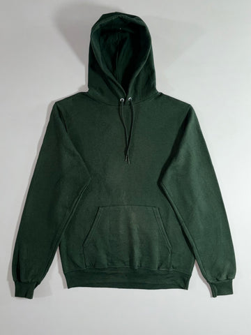 Champion Authentic Hoodie Forest Green, Eco Fleece Pullover (S)