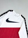 Nike Big Swoosh Raglan 3/4 Sleeve Tee – White/Red(M)