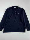 Vintage Chemise Lacoste Long Sleeve Polo Shirt – Navy (2XL)