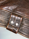 Avirex Type A-2 Distressed Brown Leather Flight Bomber Jacket (2XL)