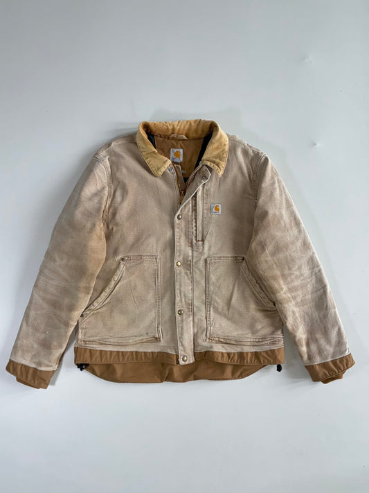 Vintage Carhartt Full Swing Washed Duck Canvas Work Jacket – Corduroy Collar (2XL)