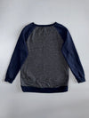 Roots Canada | “Athletic Goods 73” Raglan Crewneck Sweatshirt | Charcoal & Navy (M)