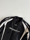 Vintage Ixon Black White Motorcycle Racing Jacket (XL)
