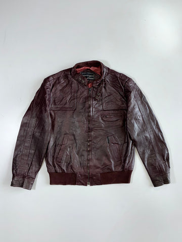 Peter England Premium Original Leather Jacket (M)