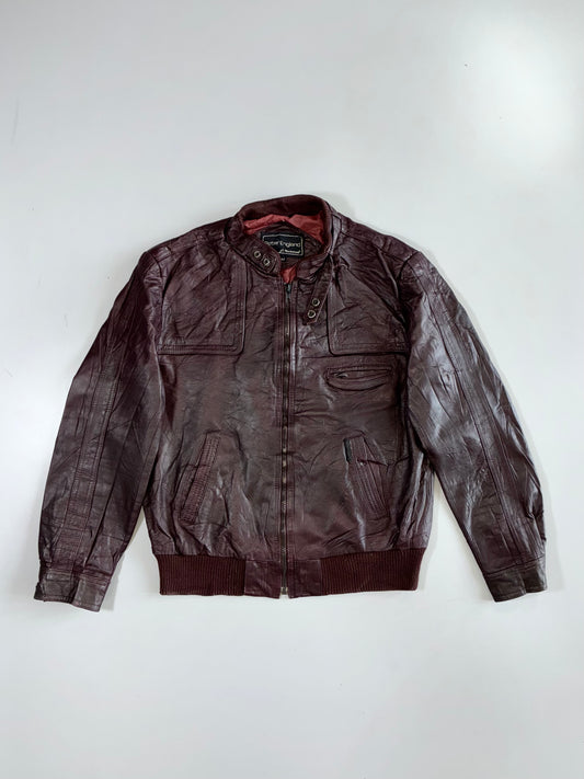 Peter England Premium Original Leather Jacket (M)