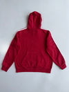 Adidas Linear Logo Hoodie | Maroon Red 3-Stripe (M)