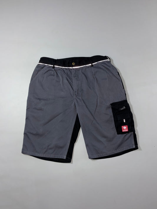 Engelbert Strauss Grey Reflective Work Shorts (W:35) (L:24)