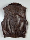 Brown Leather Multi-Pocket Vest (M/L)