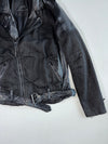 Be Edgy Deconstructed Distressed Leather Biker Jacket (M)