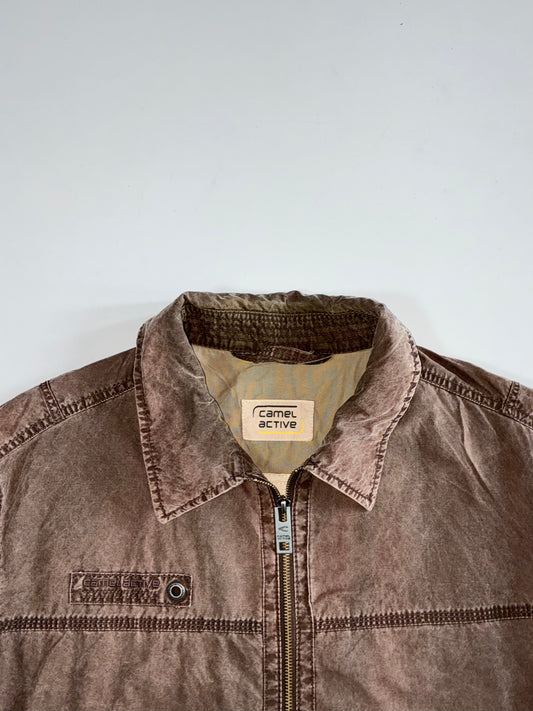 Camel Active Brown Washed Utility Jacket (L)