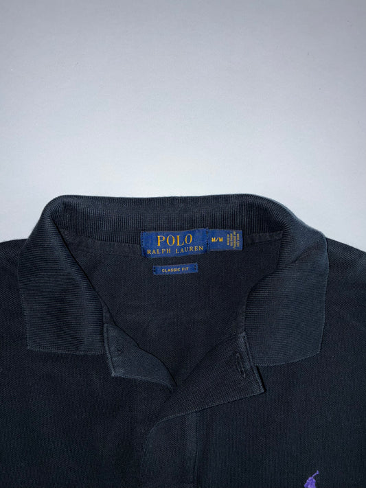 Polo Ralph Lauren Slim Fit Pique Polo Shirt
Black with Purple Pony (L)