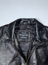 Black Leather Bomber Jacket
Vintage Black Genuine Leather Bomber Jacket (XL)