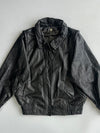Vintage Leather Bomber Jacket (M)