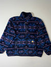 Carhartt Aztec Print Sherpa Fleece Half-Zip Pullover – Navy Purple (XL)