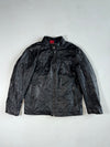 Angelo Litrico Leather Café Racer Jacket – Black (M)