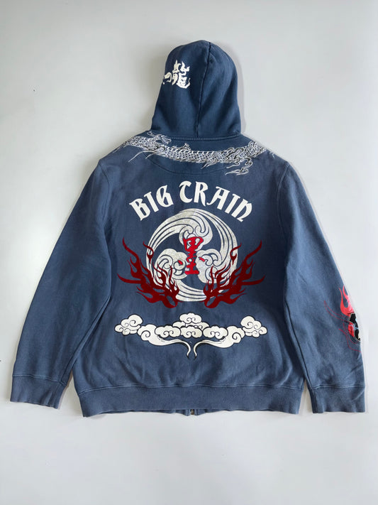 Vintage Big Train’s Premium Japanese Dragon Embroidered Hooded Jacket (XL)