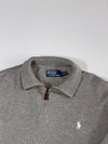 Polo Ralph Lauren Quarter-Zip Knit Collar Pullover – Heather Grey(XL/2XL)