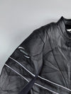 Vanucci Two-Piece 3M Scotchlite  (PADDED) reflective piping, TFL Cool ventilation system Leather Motorcycle Racing Suit / Pant (W:37) /Jacket (L)
