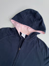 Adidas Navy Pink Linear Logo Zip-Up Hoodie  Size S (women's)