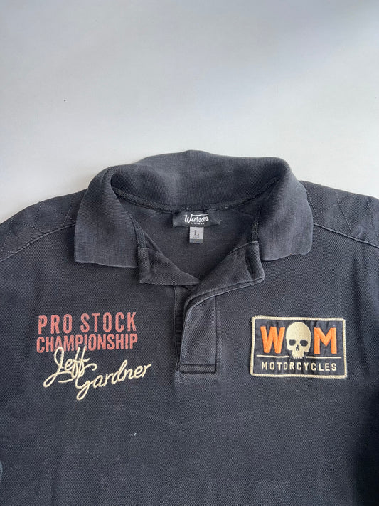 Vintage Warson Motors Racing Polo T-Shirt | Black | (L)