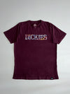 Dickies Graphic Logo Tee – Maroon w/ Multicolor Print (M)
