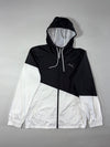 Puma Colorblock Hooded Windbreaker Jacket Black White (M)