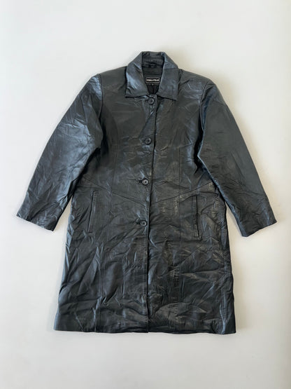 !                                                                                                                                                                                                                Ultra Premium Original Leather Trench Coat (L)
