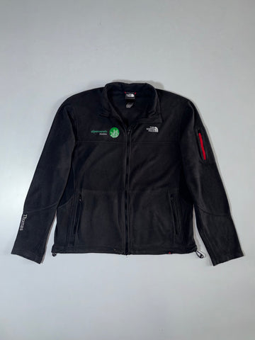 The North Face Fleece Jacket Red Zip Detail Black (M/L)