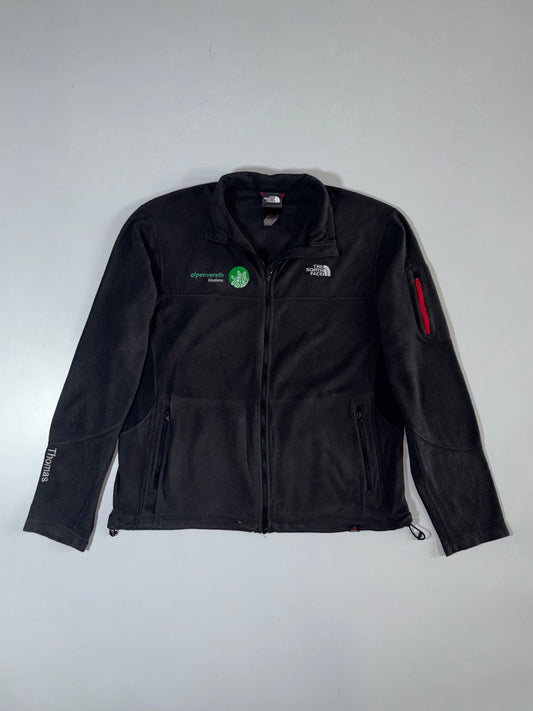 The North Face Fleece Jacket Red Zip Detail Black (M/L)