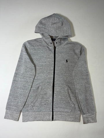Polo Ralph Lauren Full-Zip Fleece Hoodie – Heather Grey  (S/M)