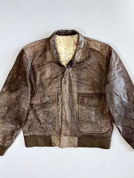 Vintage Frances Premium Original Pure Leather Jacket (M)