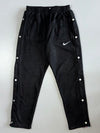 Nike Black Snap-Button Tearaway Track Pants Elastic (W:28|L:37)