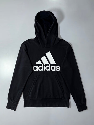 Adidas Big Logo Pullover Hoodie – Black, (M)