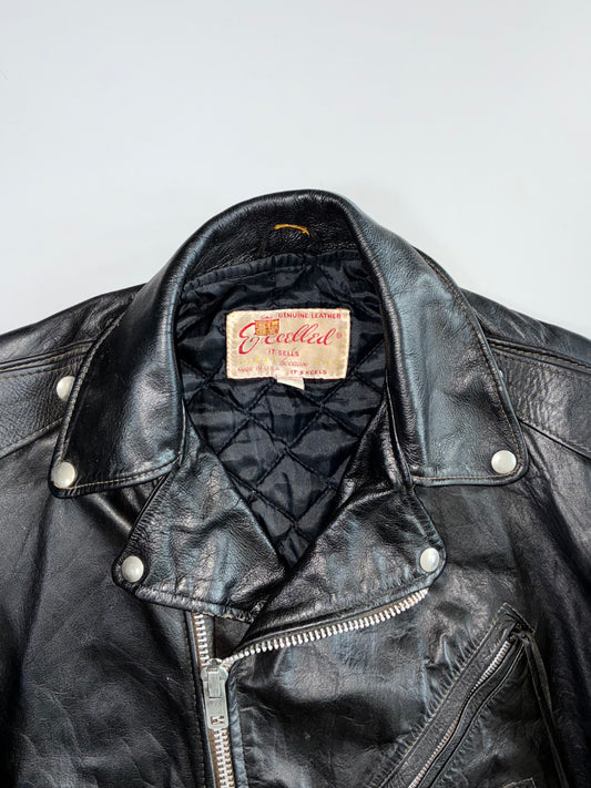 Excelled Premium Original Pure Heavy Leather Jacket (M)