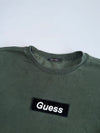 Guess | Olive Box Logo Crewneck | (XL)