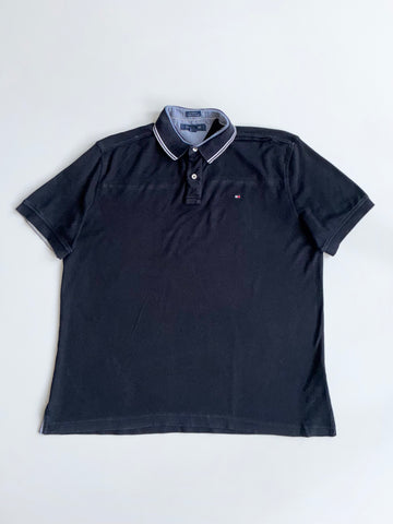 Tommy Hilfiger Custom Fit Polo — Black (2XL)
