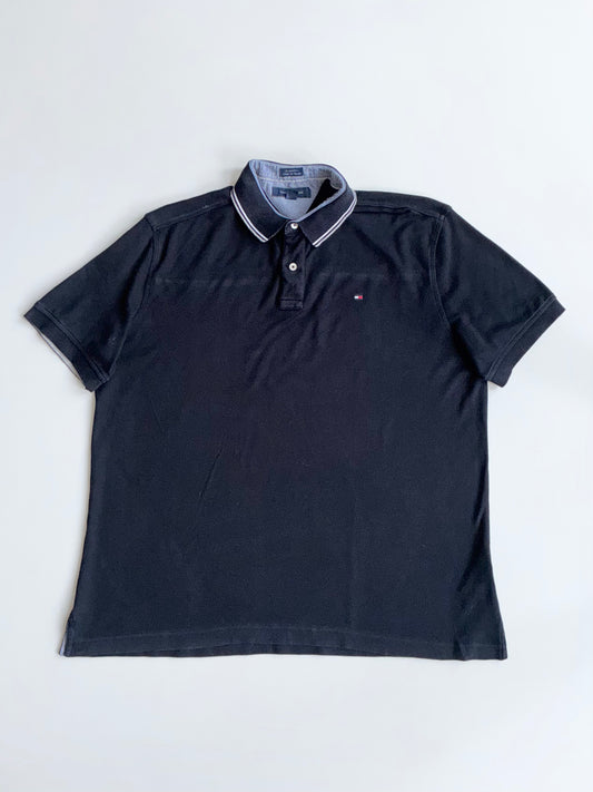 Tommy Hilfiger Custom Fit Polo — Black (2XL)
