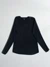Calvin Klein Jeans Black Ribbed V-Neck Sweater | Size (L)