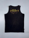 Extreme Hobby Omerta Line Santa Muerte Day of the Dead Graphic Tank Top Faded Black (L)