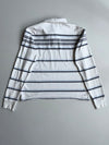 Levi’s Striped Long Sleeve Rugby Polo – White/Grey/Navy (Xl)