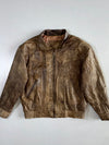 L Torelli Collezione Pure Leather Bomber Jacket (M)