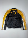 Wilsons Leather M. Julian Café Racer Jacket – Black/Mustard Yellow (M)