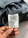 Carhartt WIP American Script Tee – Charcoal Embroidered Logo (M)