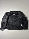 Grey & Black Motorcycle Racing Jacket with Neon Green Graphics & Sponsor Logos (3XL)